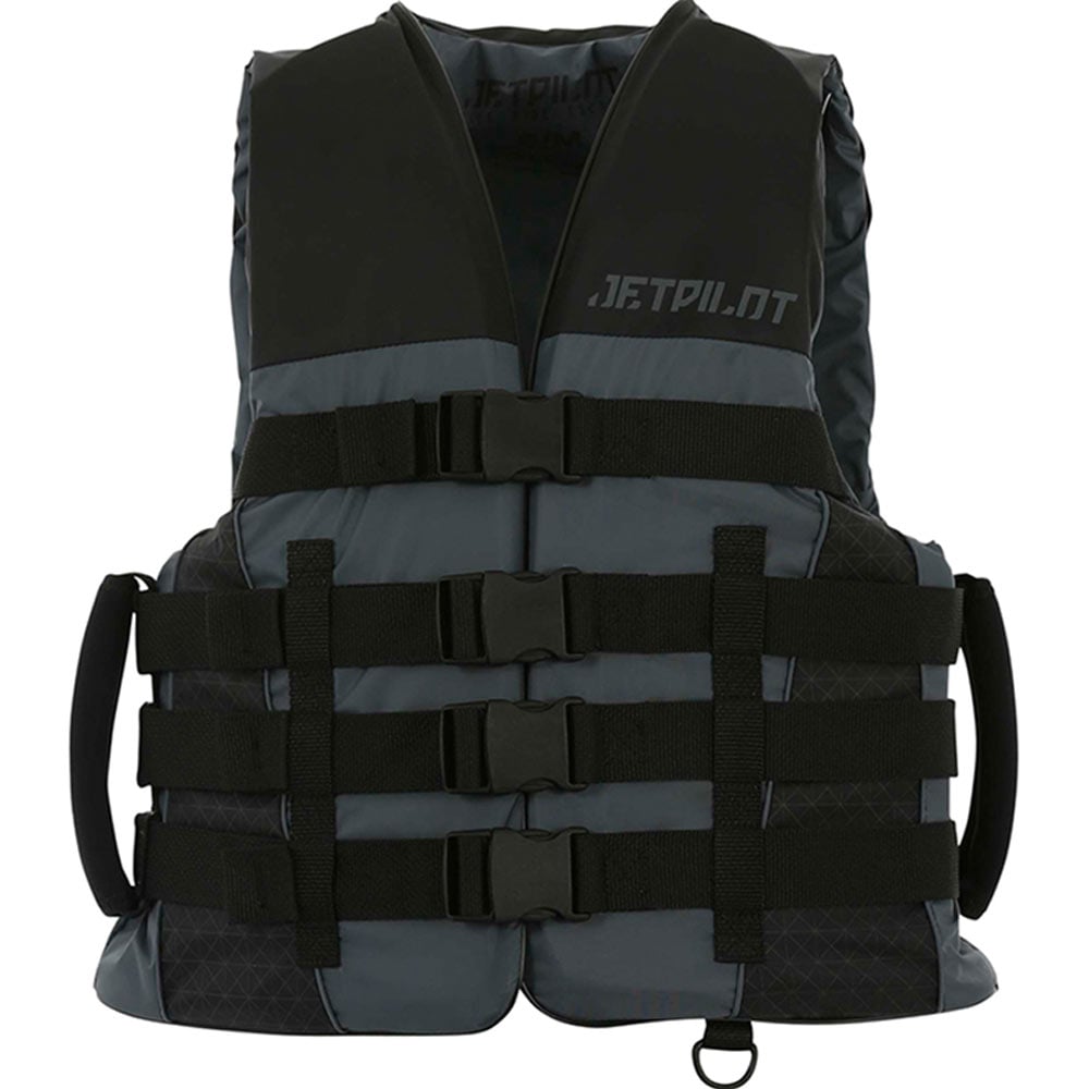 Jetpilot Strike nylon zwemvest zwart met super grip handvaten 4