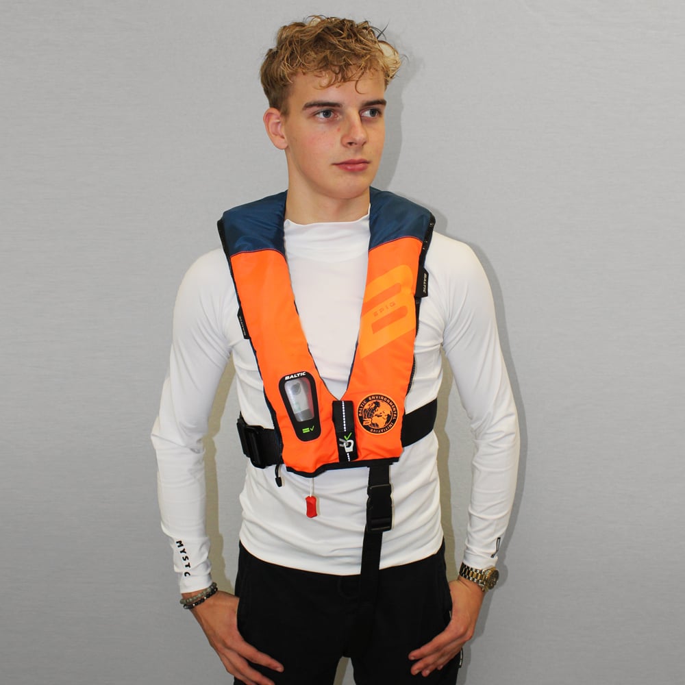 Baltic Epiq 165N automatisch reddingsvest oranje/navy 3