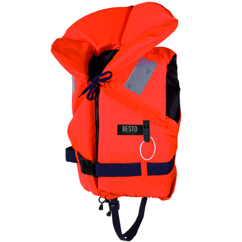 Besto deluxe kinderreddingsvest 100n 30-40kg oranje 1