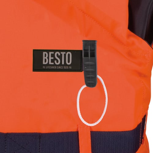 Besto deluxe kinderreddingsvest 100n 30-40kg oranje 3