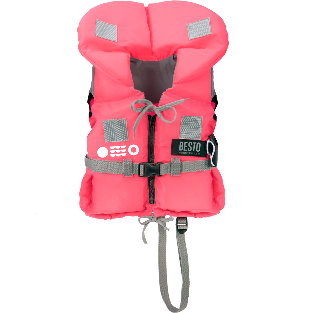 deluxe kinderreddingsvest 100n 15-20kg roze