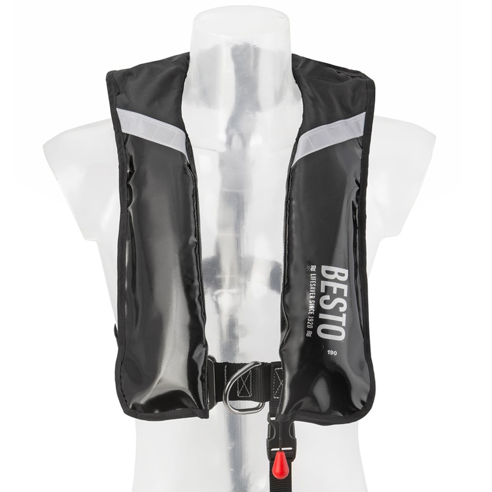 professioneel reddingsvest 190N zwart (p.o.a)