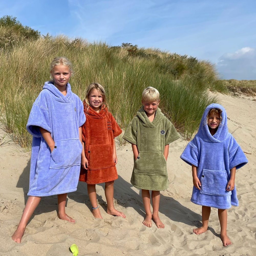 Mystic Poncho Teddy Kids olijf groen 2