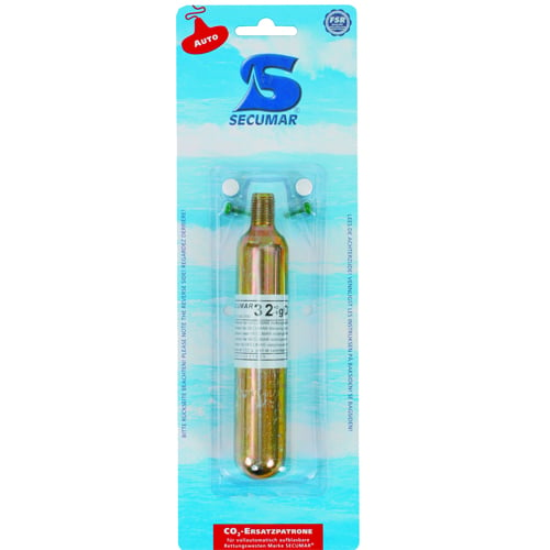 Secumar 32 gr. co2 patroon met 2 tabletten en 2 pinnen voor automatische vesten 3