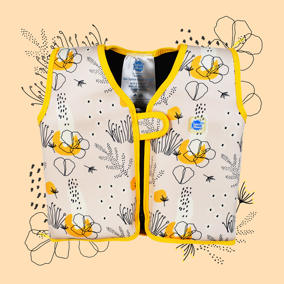 Splash About float jacket 8 piece flower meadow 4