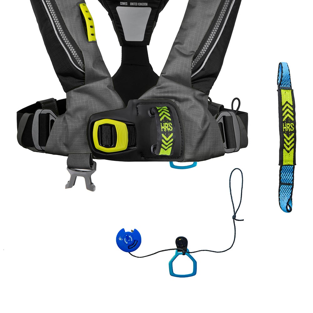 Spinlock Deckvest 6D 170N, steenkool grijs, quick release 2