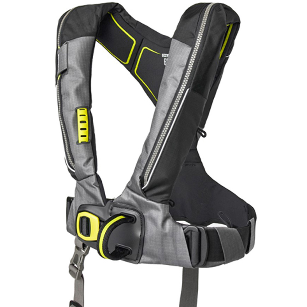 Deckvest 6D 275N, steenkool grijs, quick release