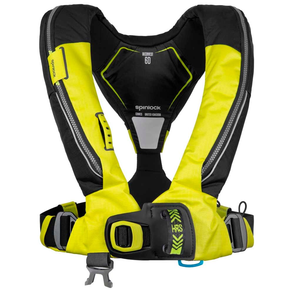 Deckvest 6D 170N, citrus geel, quick release