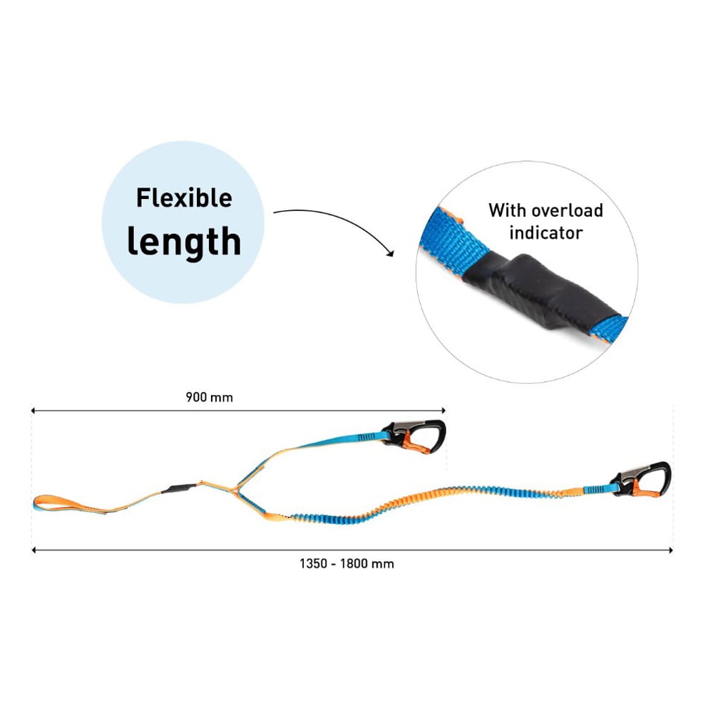 Spinlock Veiligheidslijn performance 16 mm, 2 haken/loop 2